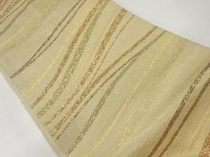 変わり横縞模様織出し名古屋帯